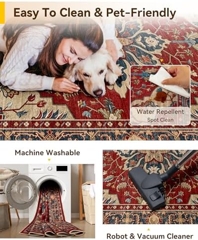 RELEANY Washable Area Rug, Runner 2'x6' - Image 6
