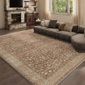 9x12 Reddish Brown Washable Area Rug by Unknown
