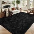 6x9 Large Black Fluffy Soft Area Rug Non-Slip by ModernHomeDecor