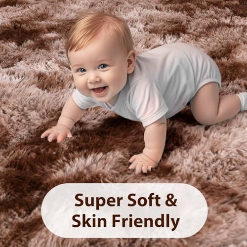 FinRèc Home 5x8 Non-Slip Fluffy Area Rugs - Image 4