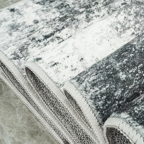 5x7 Abstract Area Rug: Washable Non Slip Soft Rug - Image 5