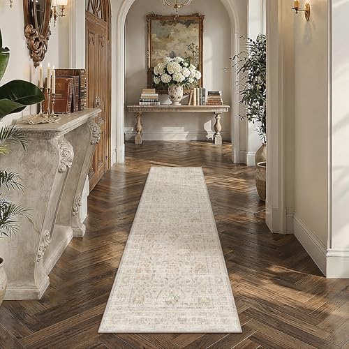 PureCozy 2x6 Beige Neutral Runner Rug by PureCozy