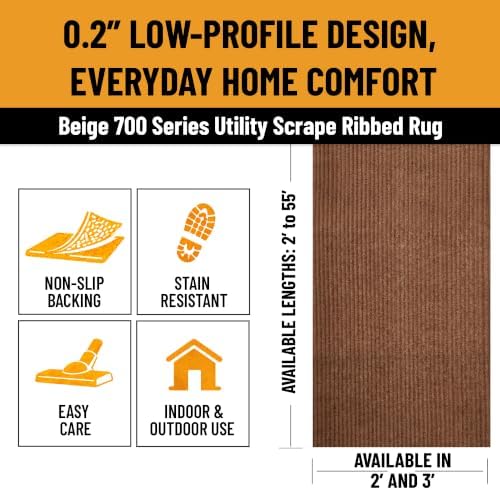 Ottomanson 3x28 Hallway Runner Rug – Non-Slip Indoor Outdoor Door Mat - Image 2