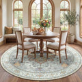 RELEANY Washable Area Rug, Round 7ft by RELEANY