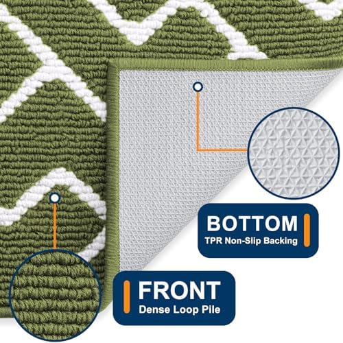 OLANLY Front Door Mat 40x32, Low-Profile Easy Clean Doormat - Image 4