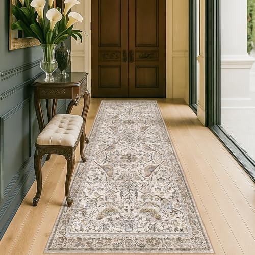 Hazo Haus Boho Moss 2'6"x10' Long Hallway Runner Rug by HazoHaus
