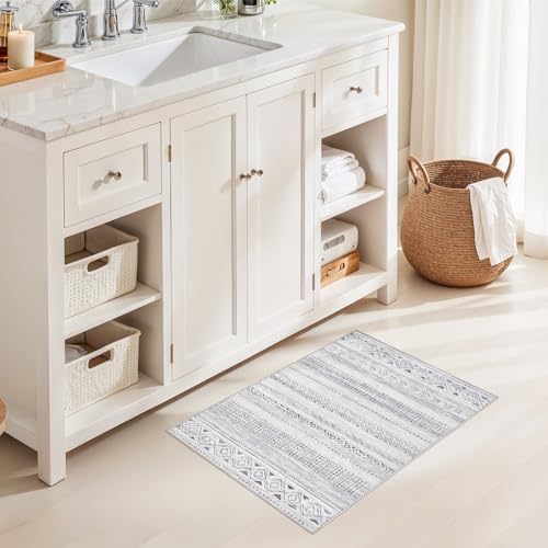 cotiled Washable 2x3 Entryway Rugs: Boho Moroccan Soft Small Rug - Image 6