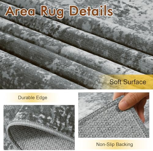 9x12 Ft Abstract Washable Area Rugs - Image 6