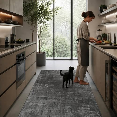Washable 4x6 Rug Modern Abstract Area Rug - Image 4