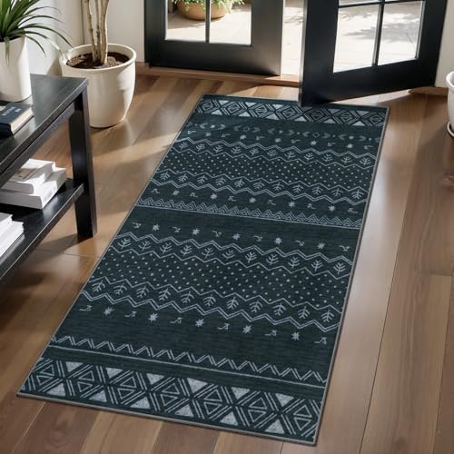 SERISSA 2x4 Washable Non-Slip Boho Runner Rug by SERISSAHomeDecorCollection