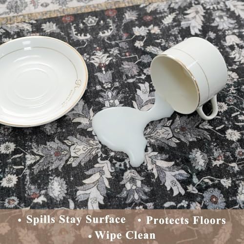 6ft Round Kitchen Rug Washable - Image 7