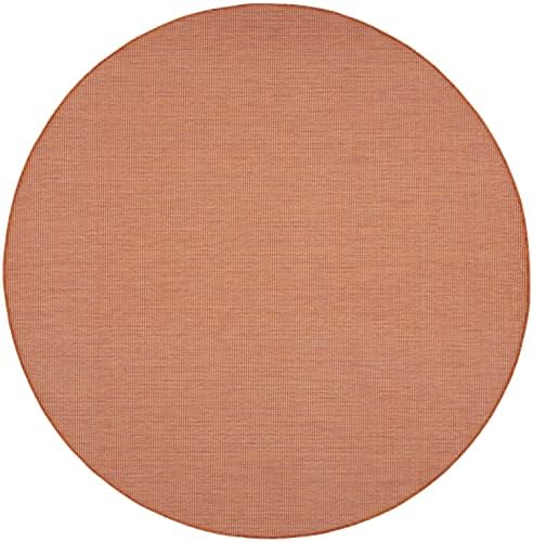 Nourison Home Positano Terracotta 8' x Round Area Rug - Image 3