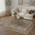 HUGEAR 5x7 Washable Area Rug for Living Room by HUGEAR