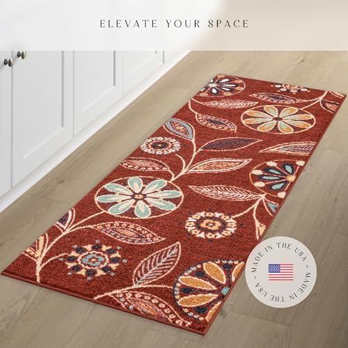 Maples Rugs Reggie Bohemian Floral Print Runner Rug - Image 3