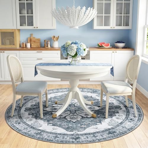 RELEANY Washable Area Rug, Round 6ft - Image 2