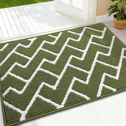OLANLY Front Door Mat 36x24, Low-Profile Easy Clean Doormat by OLANLY
