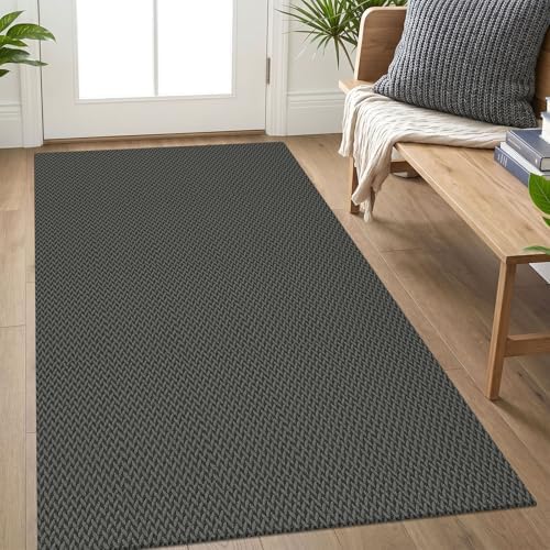IOHOUZE Washable Area Rug 3x5 Non Slip Rubber Backed Woven Rugs by iOhouze