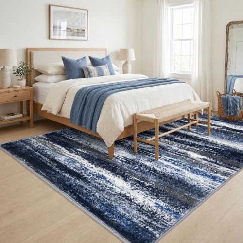 Lansny Modern Abstract 8x10 Area Rugs - Image 3