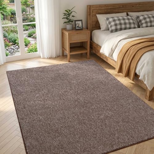 4x6 Brown/White Area Rug Non-Slip Washable Soft - Image 2