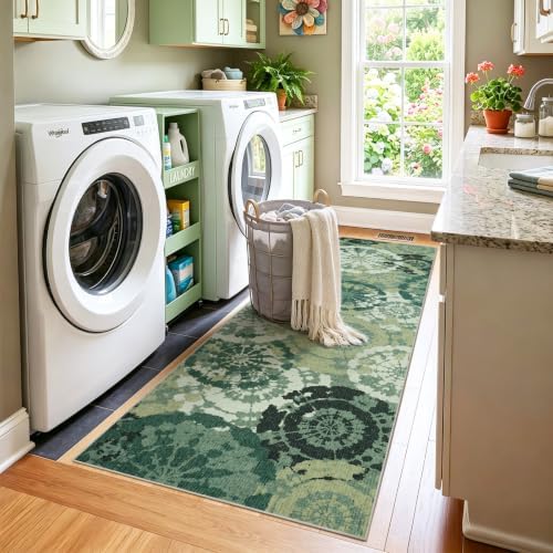 Washable 2x6 Runner Rugs for Hallway, Boho Modern Runner Rug for Entryway - Image 3