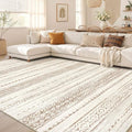 Nakagishi Boho 5x8 Area Rug Living Room Rugs Machine Washable Brown by NakagishiAreaRug