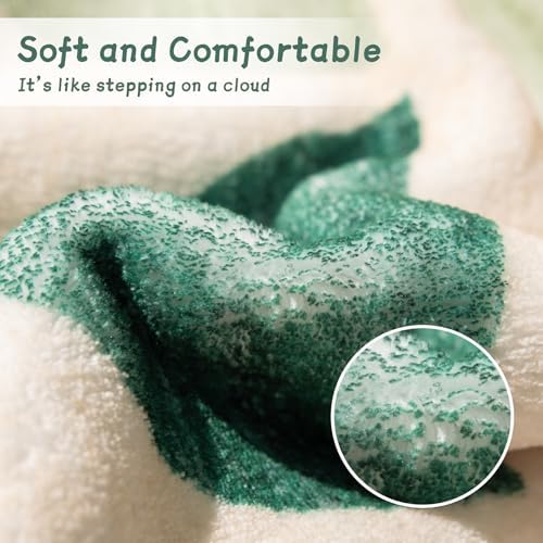 MUJOO Green Washable Rugs 9x12, Boho Area Rugs Non Slip Modern Abstract - Image 5