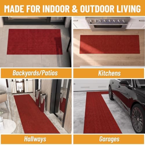 Ottomanson 3x17 Hallway Runner Rug – Non-Slip Indoor Outdoor Door Mat - Image 5