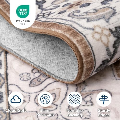Lessymo 8FT Washable Round Area Rugs - Image 5