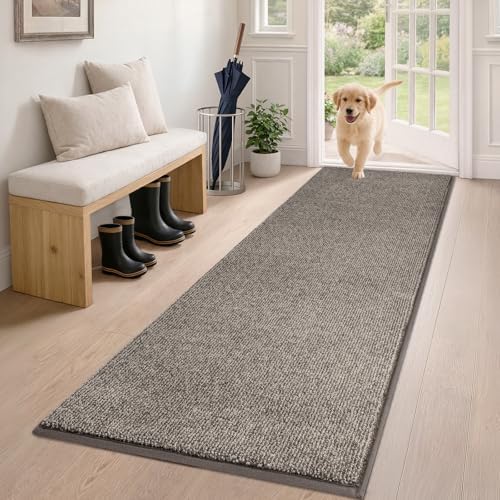 PURRUGS Hallway Runner Rug, Heathered Beige by PURRUGS