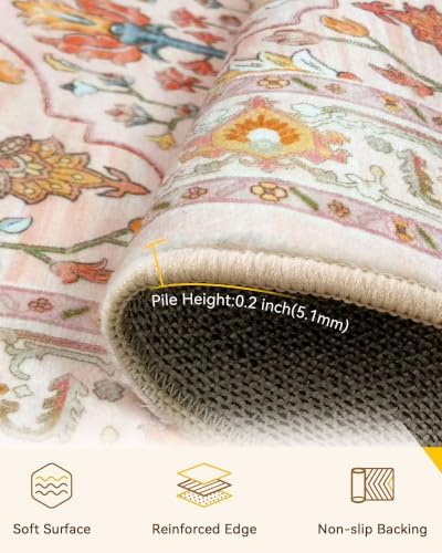 RELEANY Washable Area Rug, Runner 3'x6' - Image 3