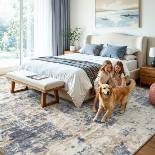 Lessymo Washable 8x10 Soft Area Rugs - Image 5