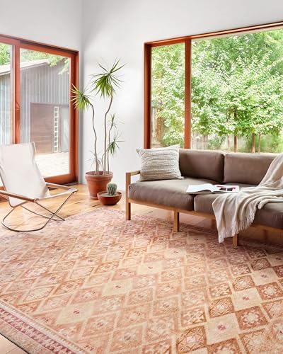 Loloi Layla Natural/Spice 9'-0" x 12'-0" Area Rug by Unknown