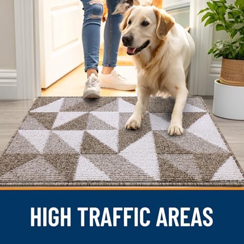 OLANLY Door Mat Indoor Entrance Washable 30x17, Odor-Free Low-Profile Front - Image 5