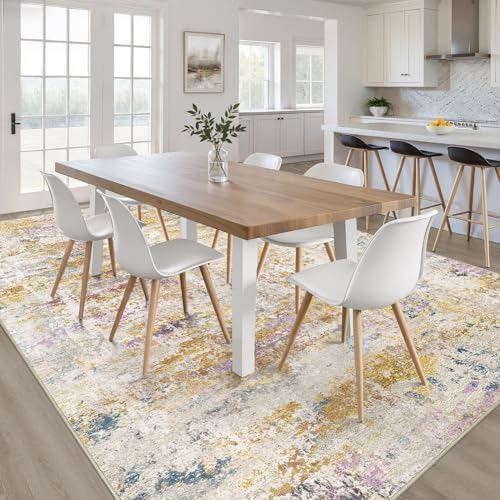 LOONGRUG 6x9 Area Rug Washable Neutral Modern Rug - Image 5