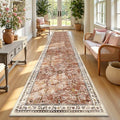 Yamaziot 2x10 Washable Hallway Runner Rug Non Slip Floral Carpet by Yamaziot