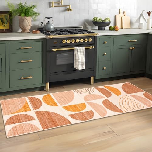MUJOO Boho Runner Rug Washable, 2x6 Area Rugs Non Slip Modern Abstract - Image 4