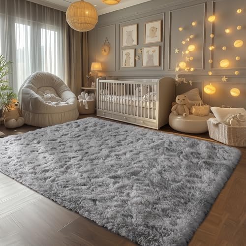 Zentavio Grey and White Area Rugs - Image 4