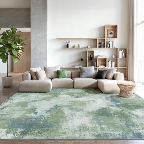 Amada Washable 9'x12' Abstract Area Rug by AMADAHOMEFURNISHING