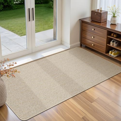 Ultra Thin Door Mat Indoor Entrance 24"x47", Low-Profile Indoor Door Mat by Unknown