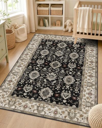 OLANLY 3x4 Washable Accent Rug, Soft Non Slip Carpet by OLANLY