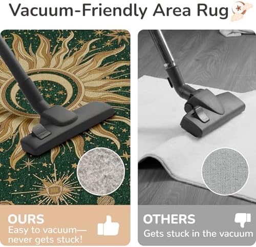 Vacuum-Friendly, 9x12 Washable Area Rug - Image 5