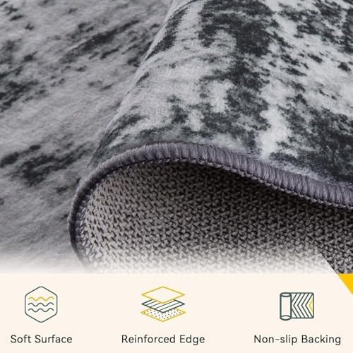 RELEANY Washable 10'x12' Abstract Area Rug - Image 3