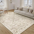 7x9 Beige Neutral Area Rug by WondRg