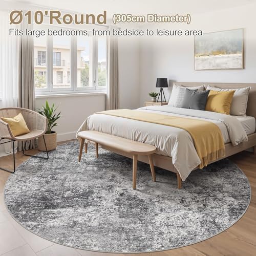 DMOYEST 10ft Round Area Rug Living Room Rugs - Image 2