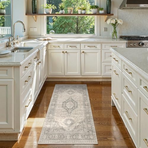 Lahome Oriental Small Area Rug, 2x4 Washable Kitchen Entryway Rug Non-Slip - Image 2