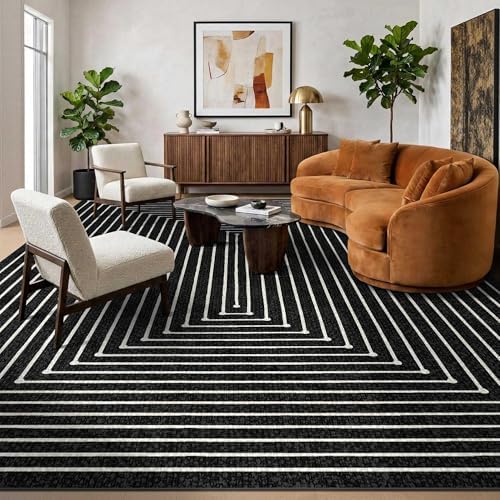 10x14 Area Rug for Living Room Modern Large Washable Rug - Image 2