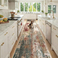 RELEANY Washable Runner 3'x12' Abstract Area Rug by RELEANY