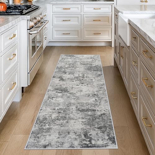 2x6 Runner Rug Washable: Non-Slip Abstract Carpet - Image 3