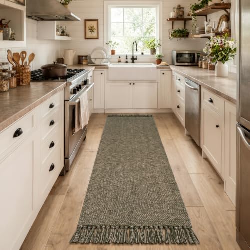 Collive 2.6 x 10 ft Hallway Runner Rug, Boho Washable Kitchen Rugs - Image 3
