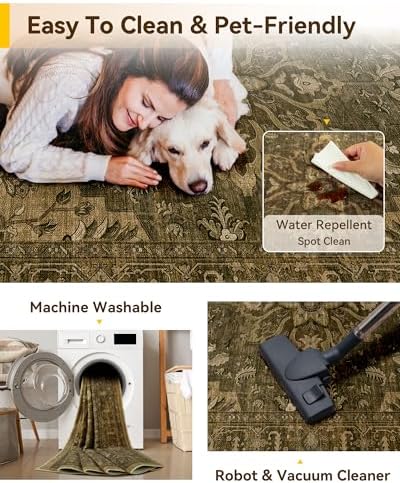 RELEANY Washable Area Rug - Image 4